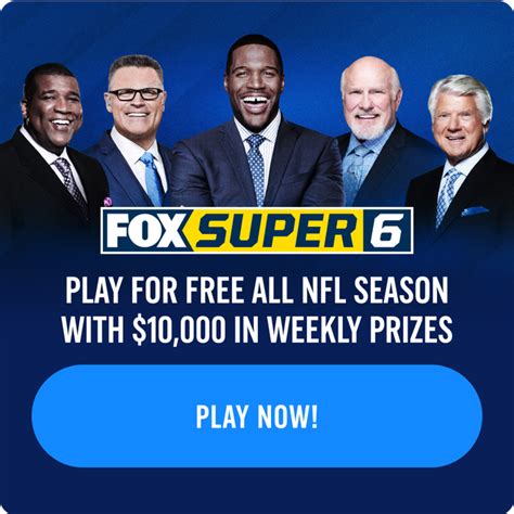 super 6 sportsbet|FOX Super 6 — Play free Pick'em Game .